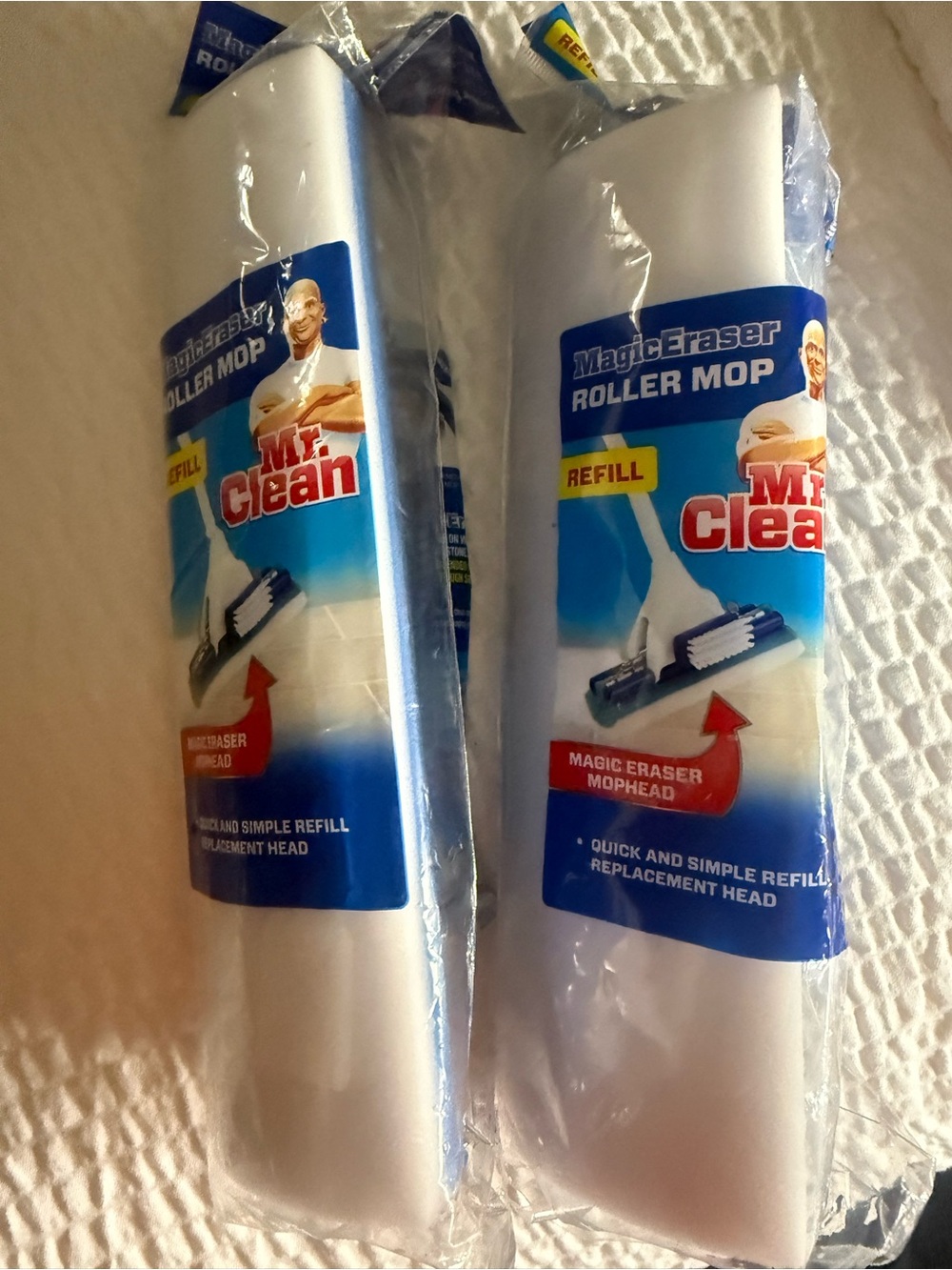 Magic Eraser Roller Mop Refill - White